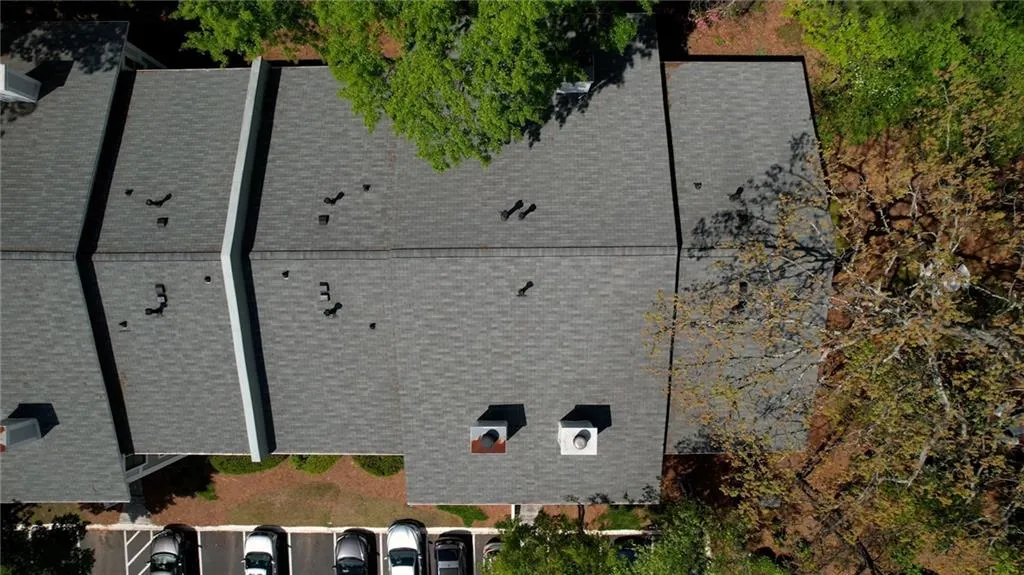 View from above of property