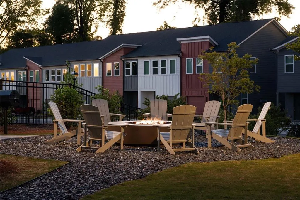 Neighborhood fire pit.