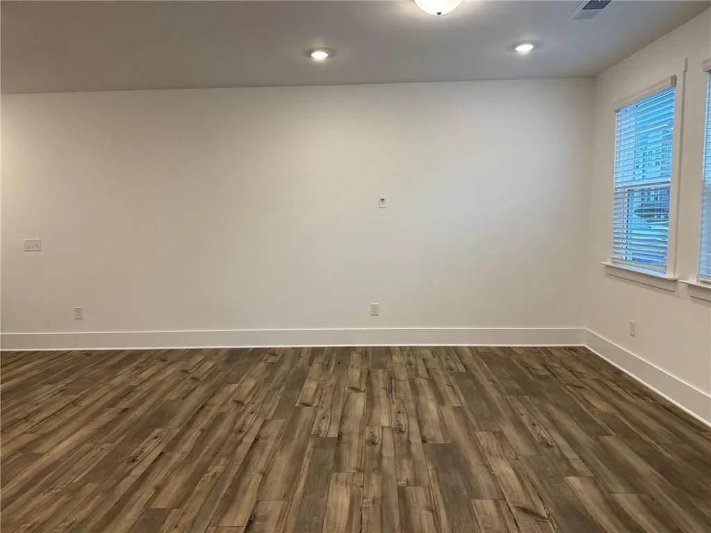 Entertainment wall.  Example of design finishes planned for the home.