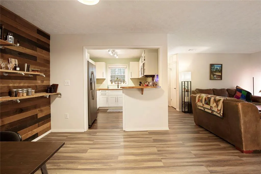 Dining area opens to Kitchen and Family room