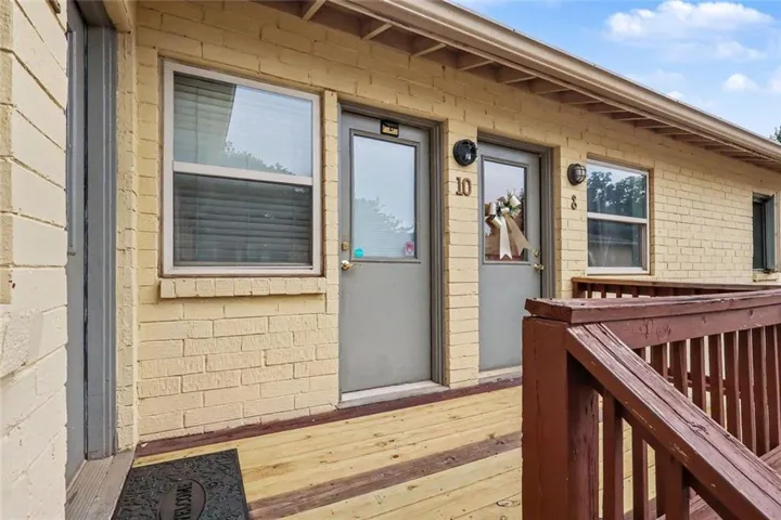 Unit 10 is upstairs on the right