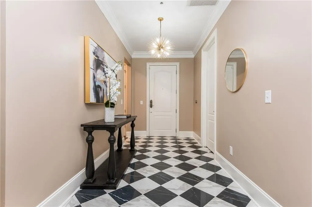 Door to Powder Room on the right