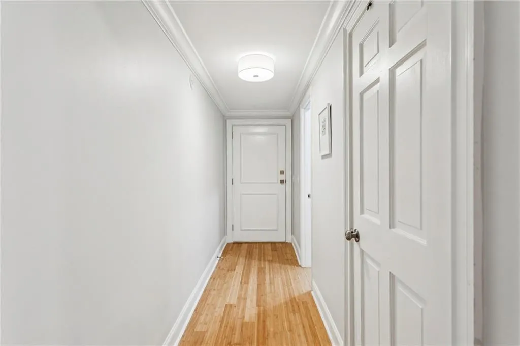 Front hall with coat closet