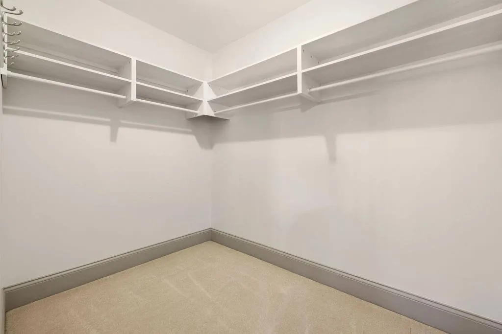 Walk in closet featuring carpet floors