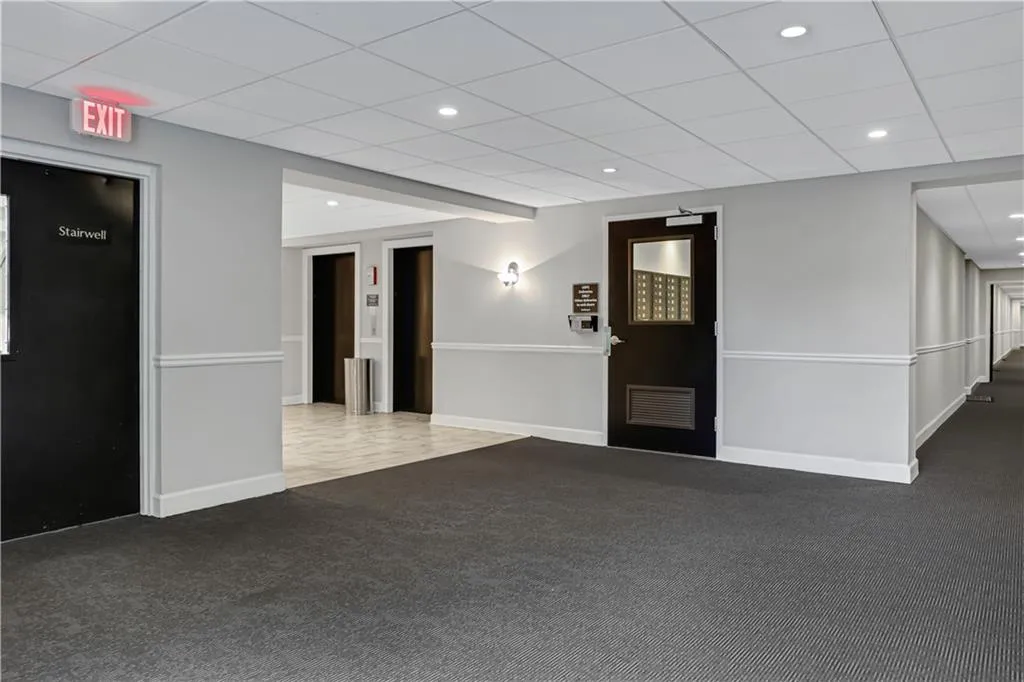 Lobby featuring recessed lighting and a paneled ceiling