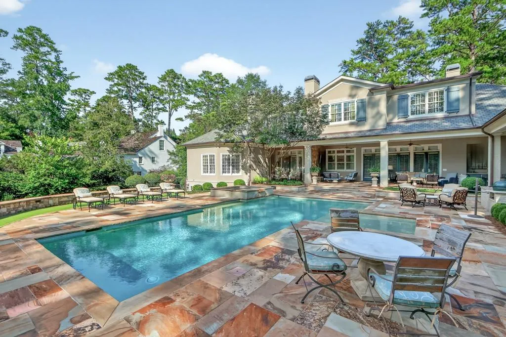 New flagstone pool deck in 2019
