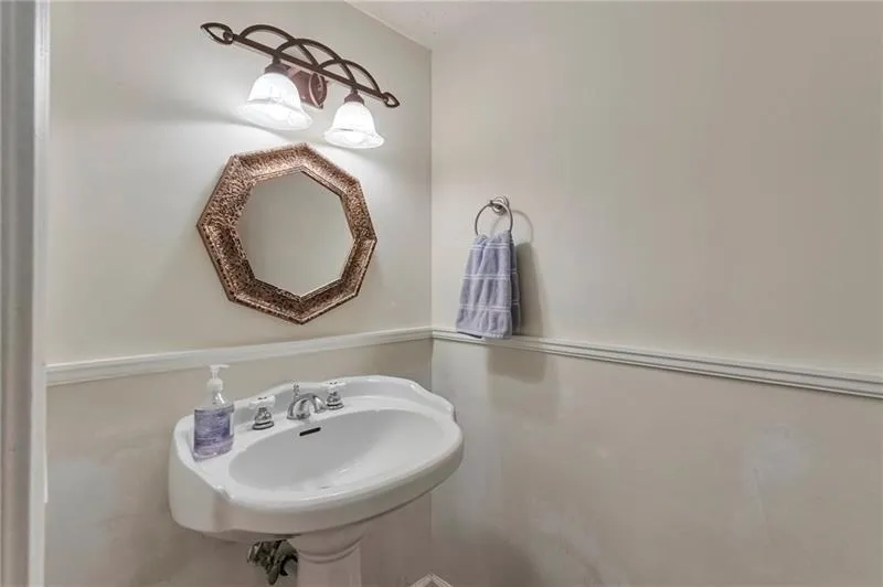 Powder room on main level