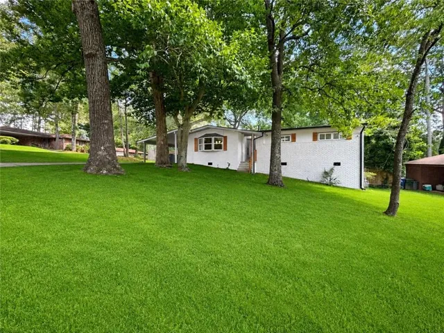 Grass lawn has been digitally enhanced.