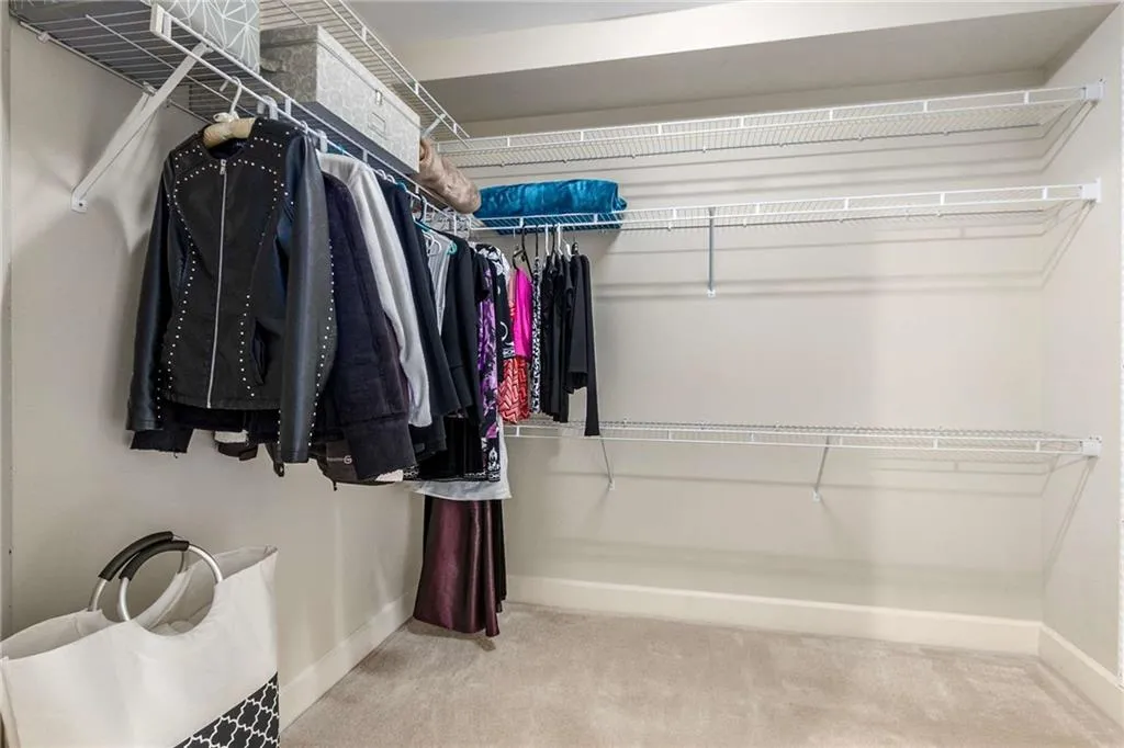 Large walk in closet is a dream!