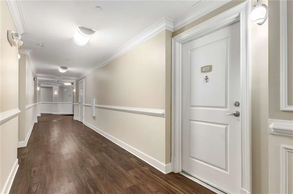 Gleaming hallways are always spotless clean.