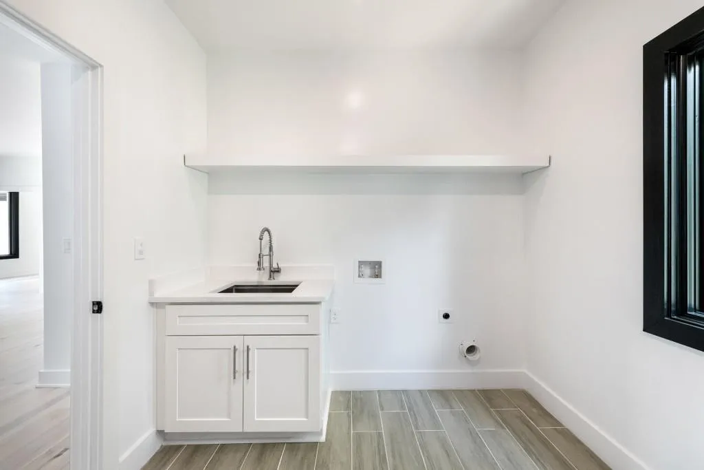 Upstairs laundry room