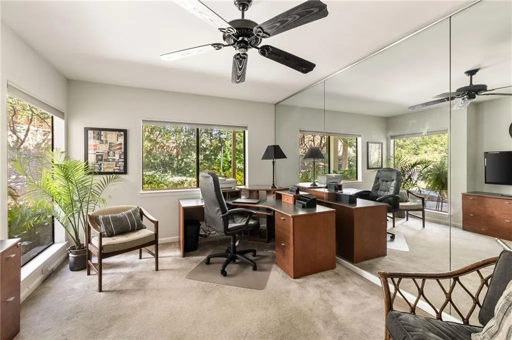 Main level private flex space - dining room, office or 4th bedroom conversion. 11x14