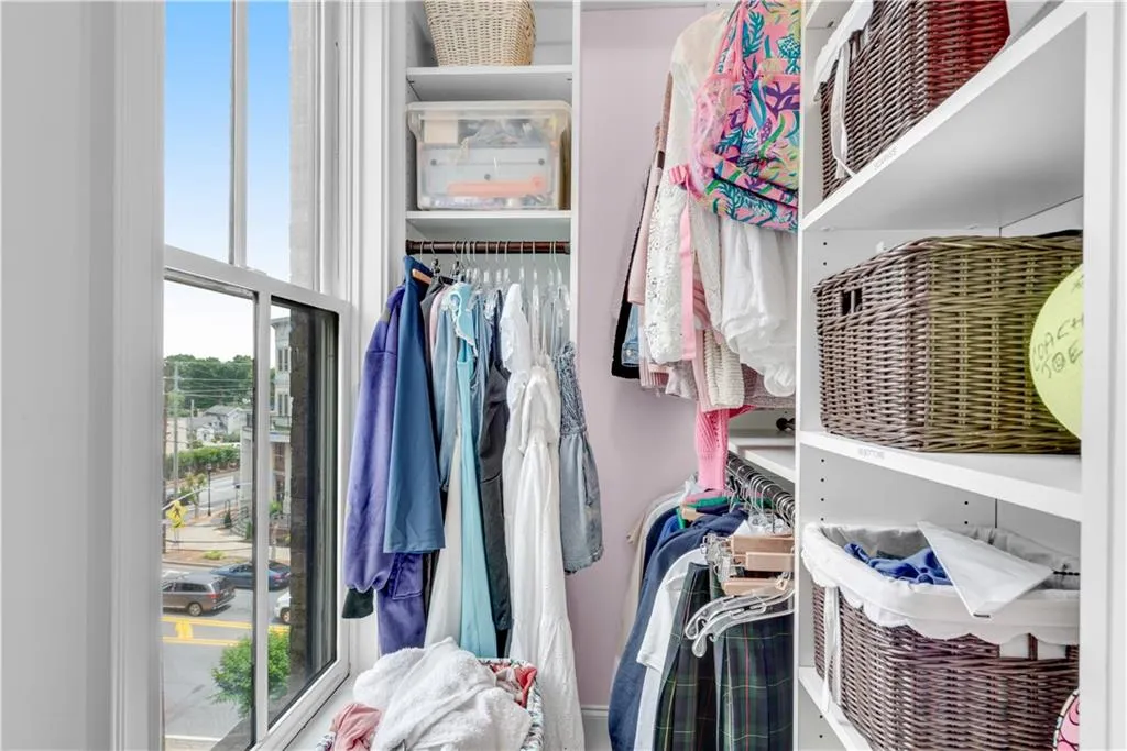 View of spacious closet