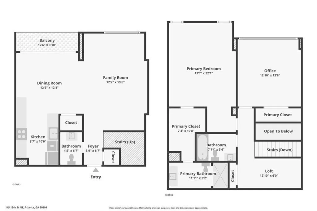 145 15th Street Ne Unit 204, Atlanta, Georgia 30309, 2 Bedrooms Bedrooms, ,2 BathroomsBathrooms,Residential,For Sale,145 15th Street Ne Unit 204,7642479