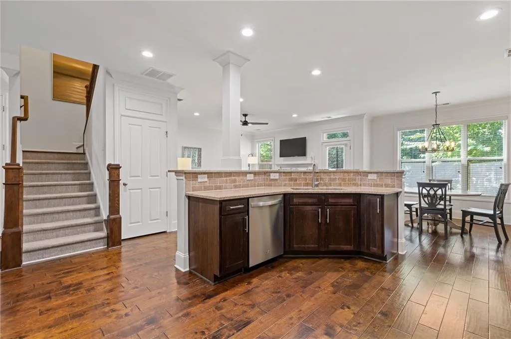 View to the family room