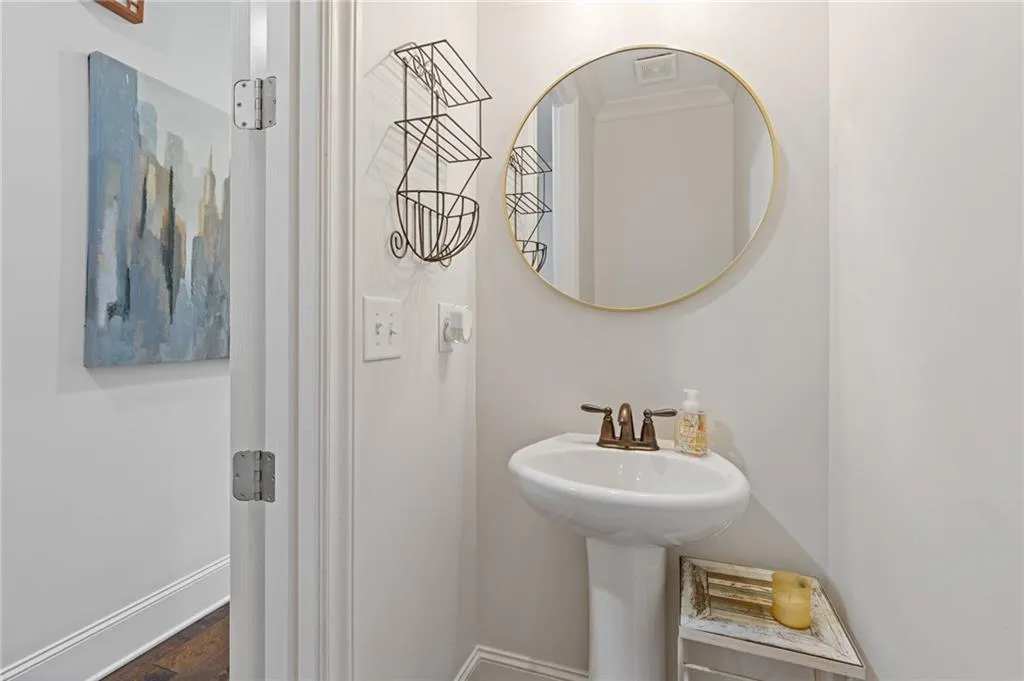 Powder room on the main level