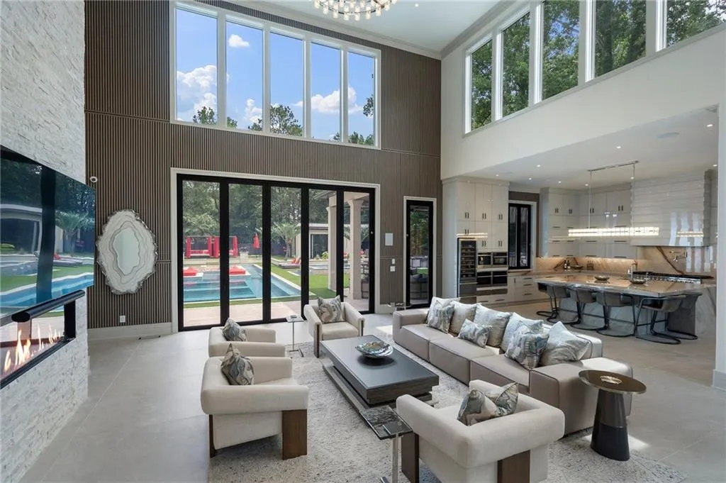 24' tall expansive Great Room with open layout