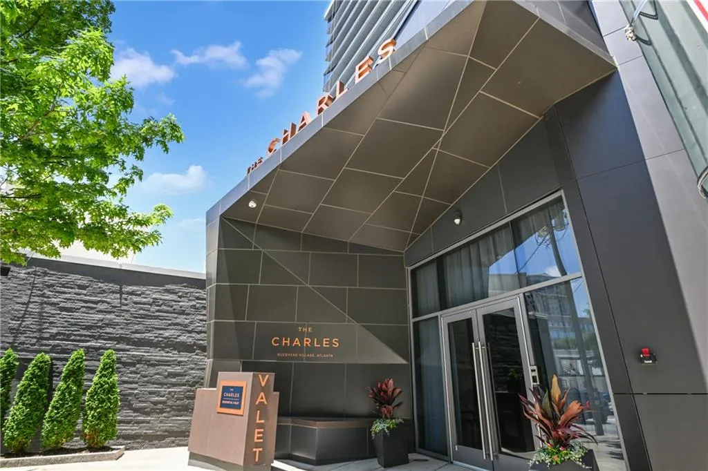 Front of the building at The Charles