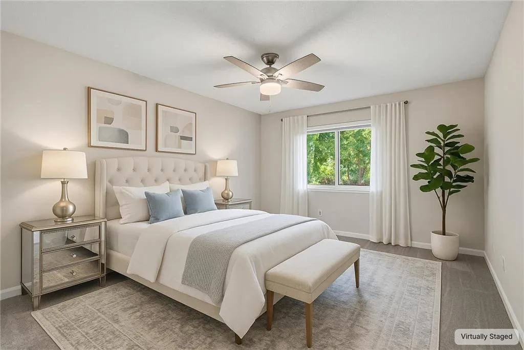 Virtually Staged Secondary Bedroom