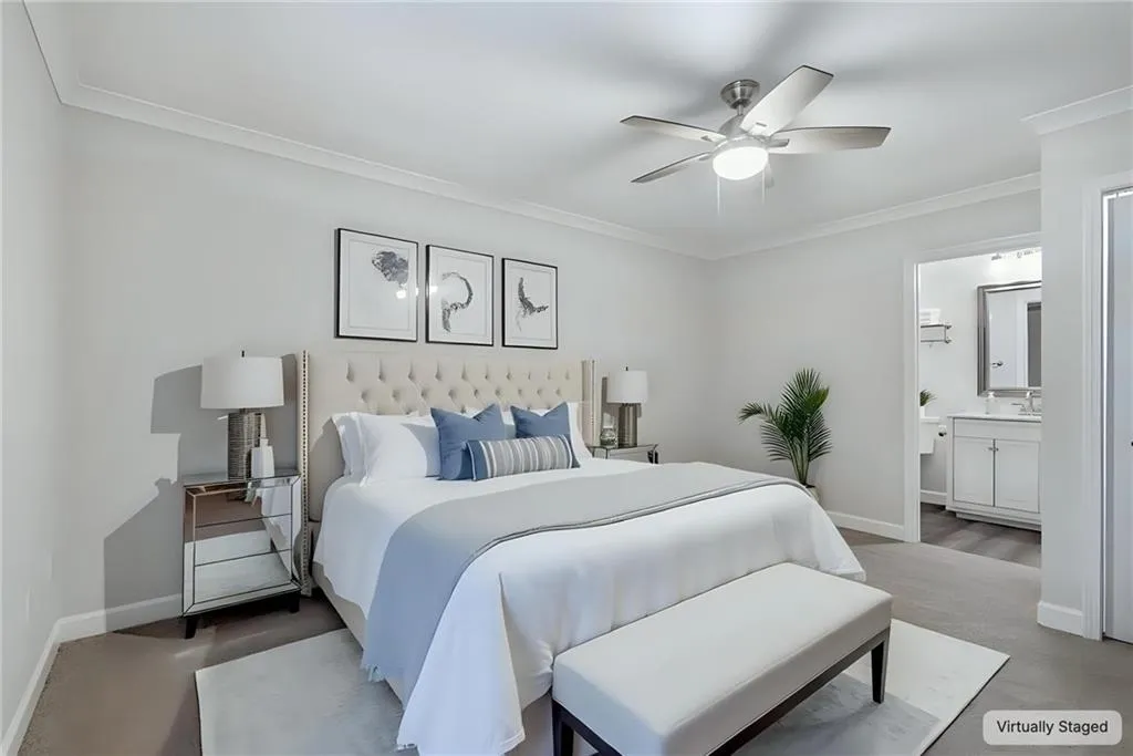 Primary Bedroom Virtually Staged