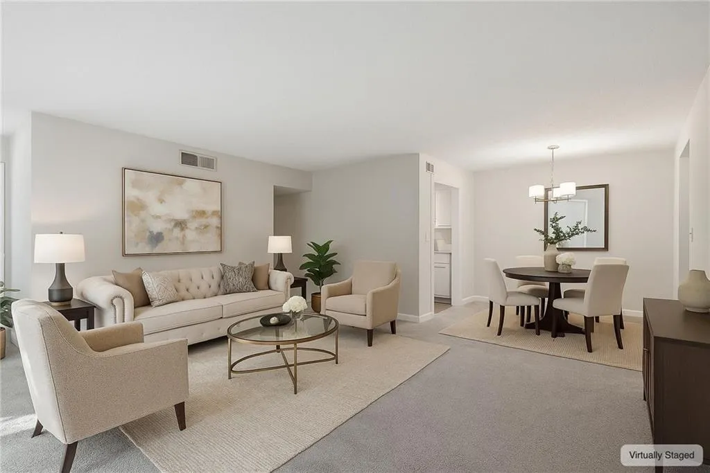 Virtually Staged Living Room