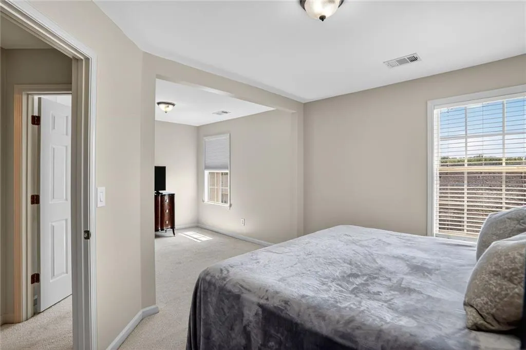 Another view of the expanded bedroom.