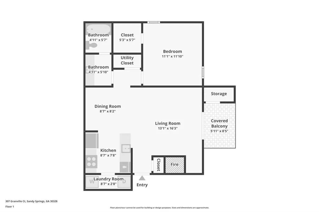 307 Granville Court Unit 307, Atlanta, Georgia 30328, 1 Bedroom Bedrooms, ,1 BathroomBathrooms,Residential,For Sale,307 Granville Court Unit 307,7725183