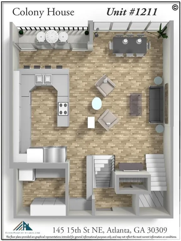 145 15th Street Ne Unit 1211, Atlanta, Georgia 30309, 2 Bedrooms Bedrooms, ,2 BathroomsBathrooms,Residential,Sold,145 15th Street Ne Unit 1211,5914503
