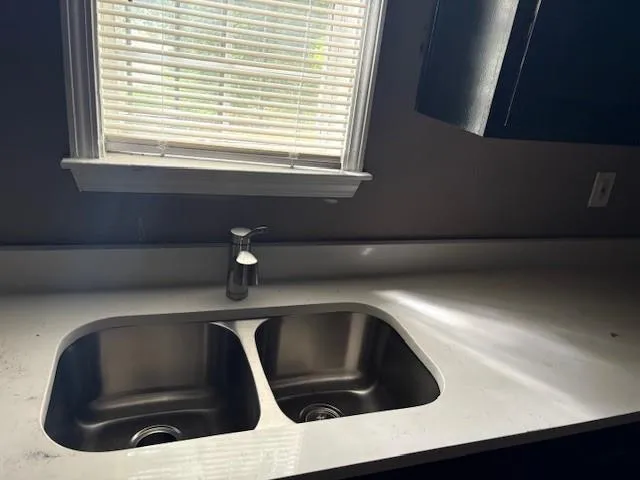 Kitchen view of a sink