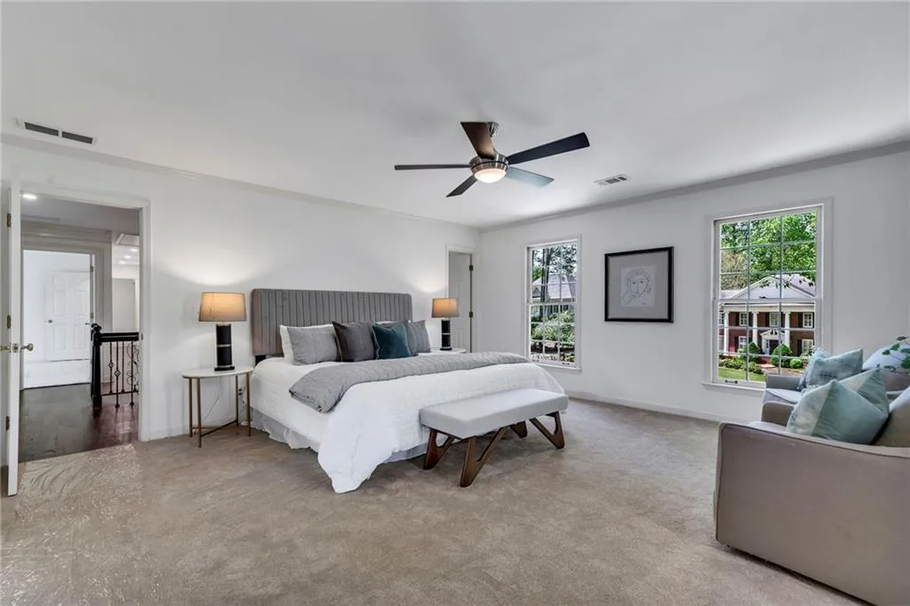 Over-sized Master bedroom includes 2nd walk-in closet with built-ins Over-sized Master bedroom includes 2nd walk-in closet with built-ins