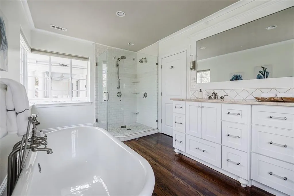 Large walk in shower