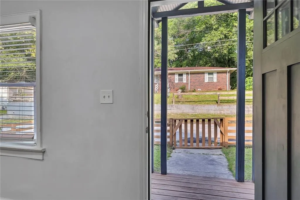 View of doorway to outside