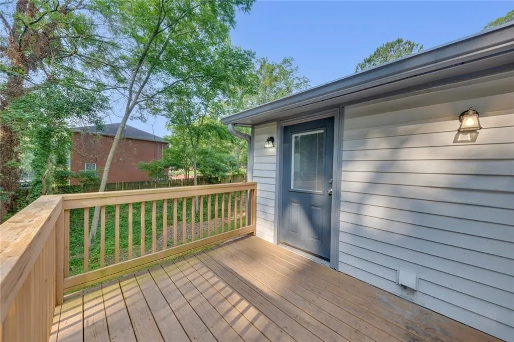 View of deck