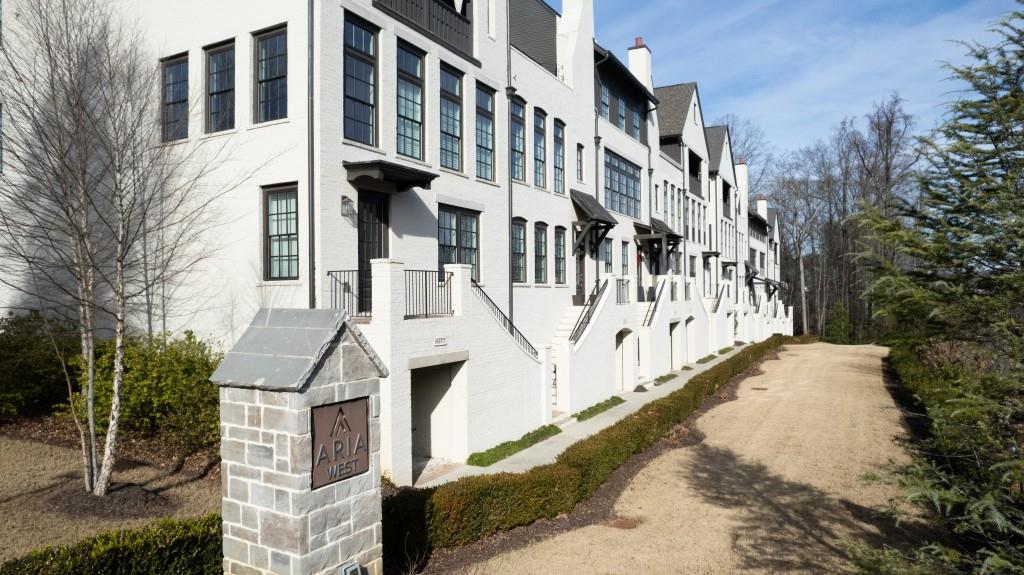 Beautifully landscaped sidewalk in front