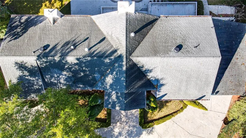 View from above of property