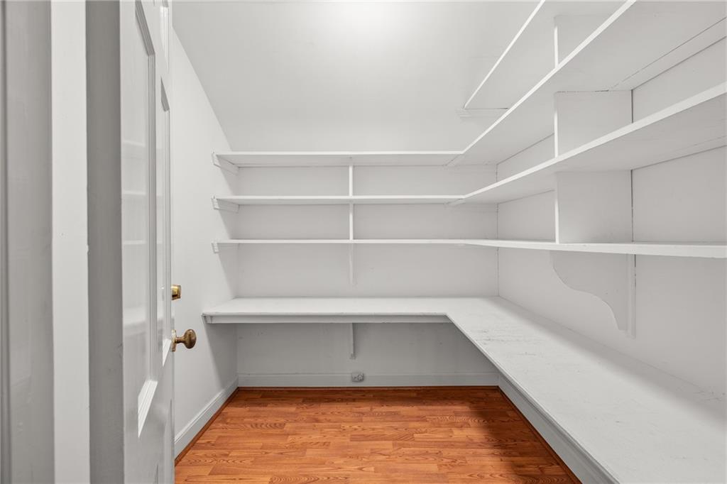 Large shelved storage room, could also be a cozy office!
