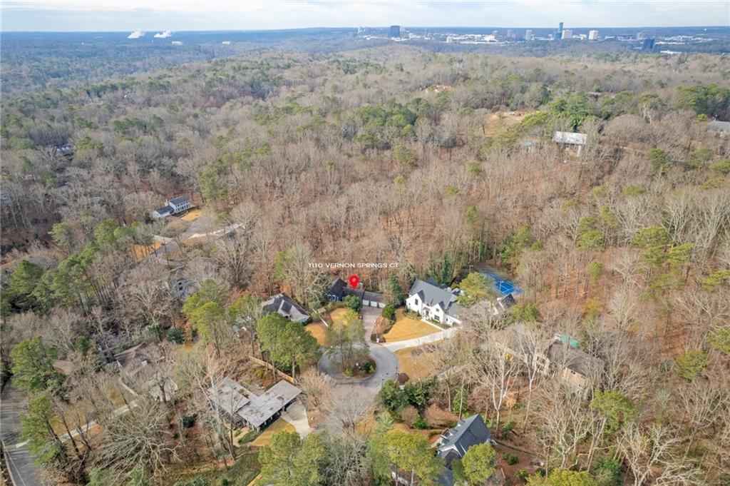 Inside the Perimeter, surrounded by wooded areas.