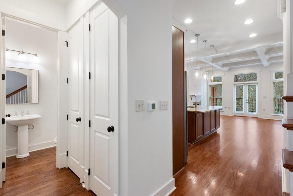 From the dining room you flow into the open main living space.