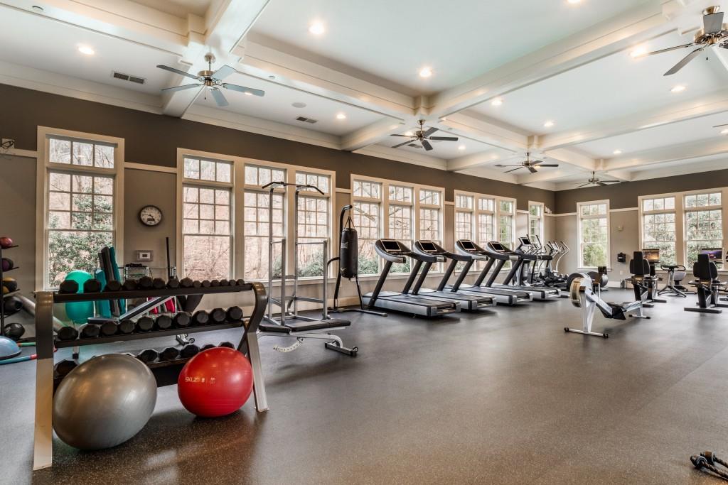 The top of the line gym is open 24/7.