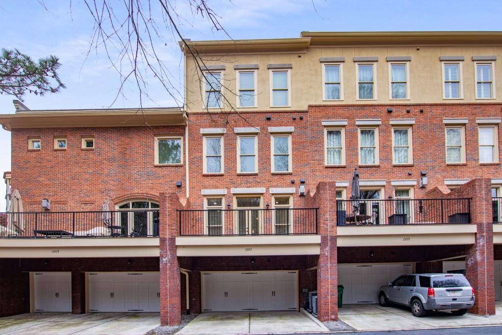 Rear elevation of the home.