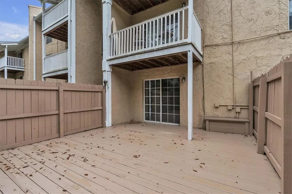 View of deck