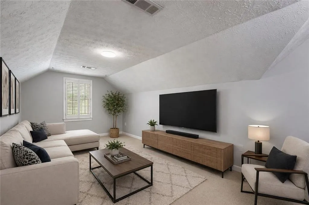 This one room has been virtually staged. Has also has hookups for washer and dryer