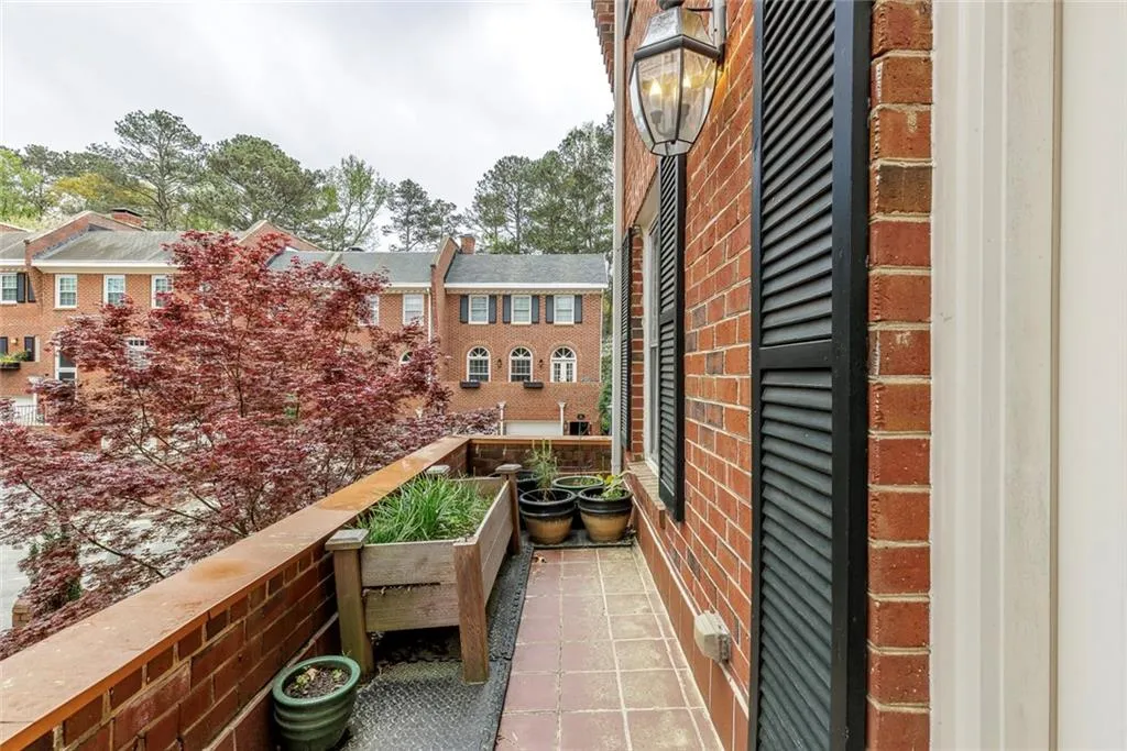 Front balcony off family room