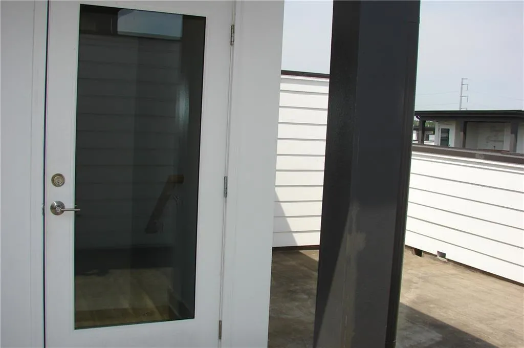 Doorway back into the unit from the rooftop