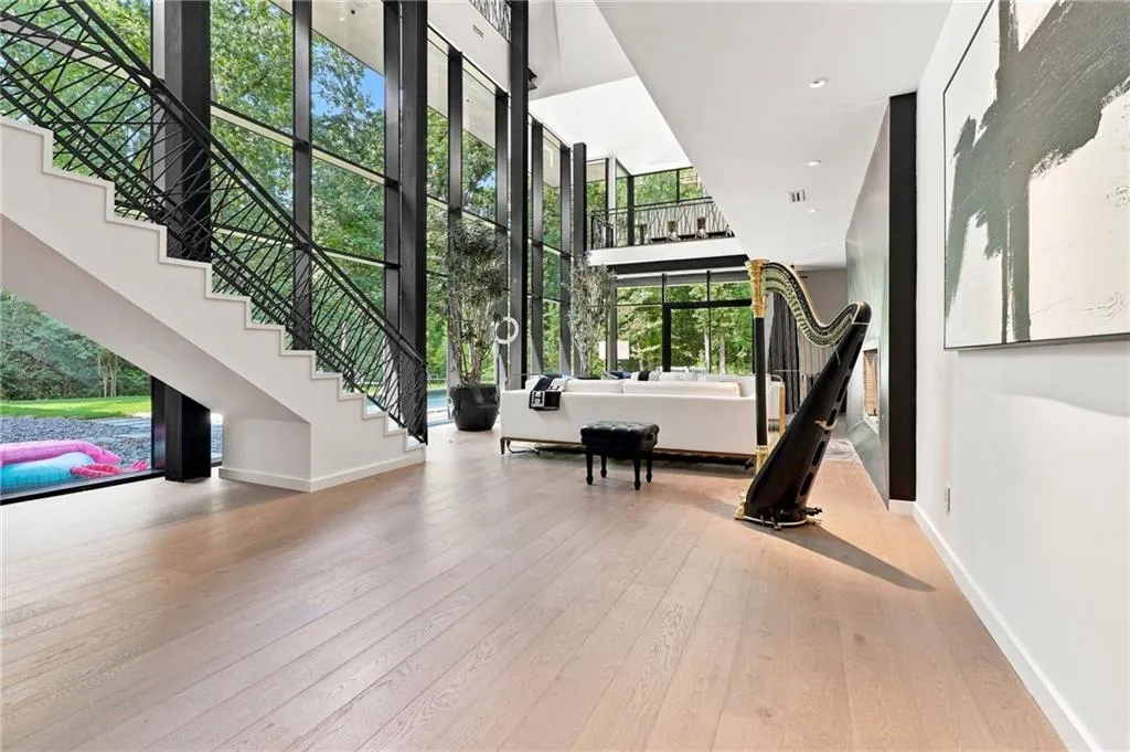 Bright and Spacious Flex Area with Pool views! Highly durable Hardwood Flooring!