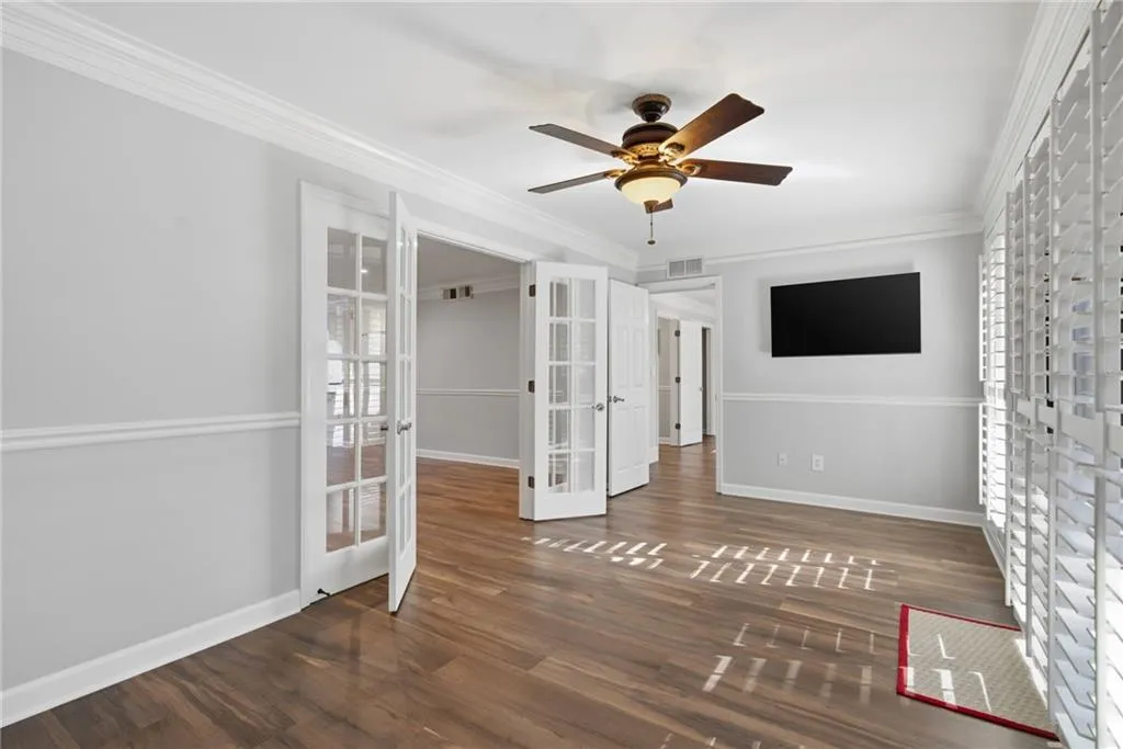 View of Sunroom with access to Family Room and Primary Bedroom