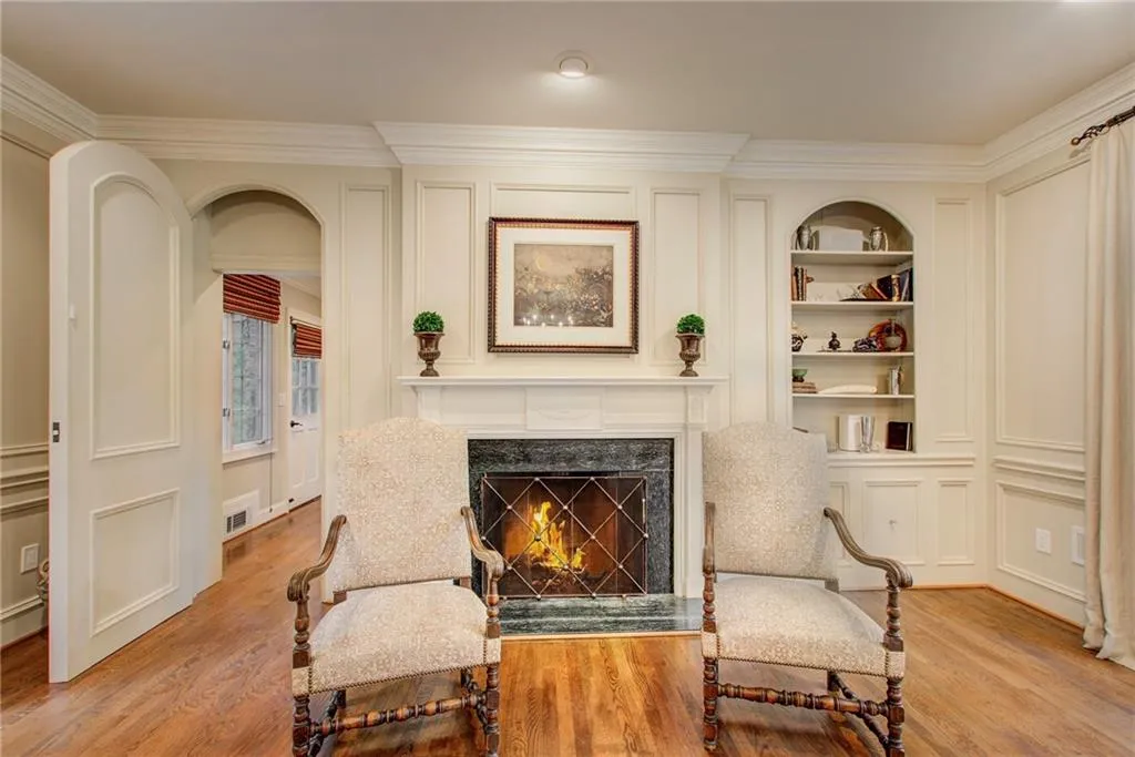 Fireside living room