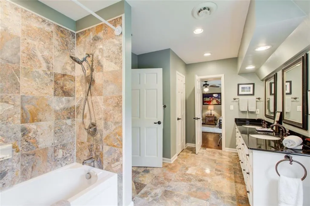 Jack and Jill bathroom upstairs