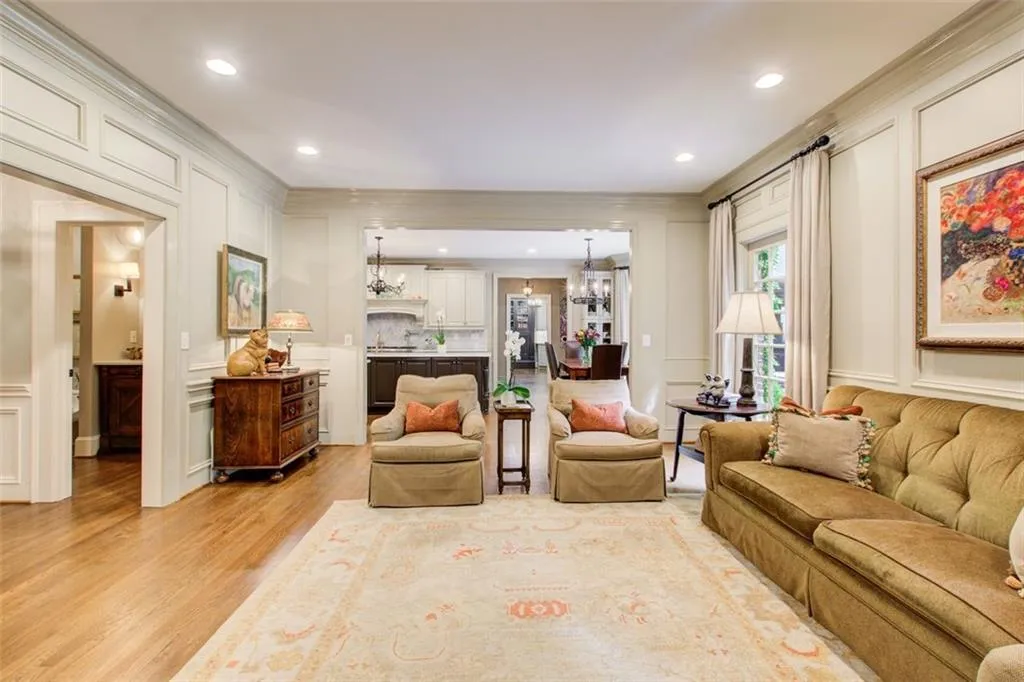 Open concept keeping room opens to the kitchen