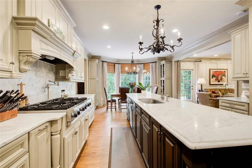 Views of eat in kitchen and keeping room